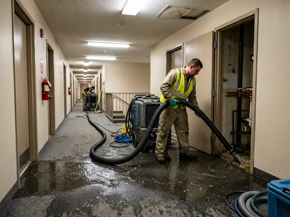 multi-unit-apartment-hallway-f-005 — frequently asked questions, Emergency Burst Pipe Water Extraction & Removal in Sand Hil…